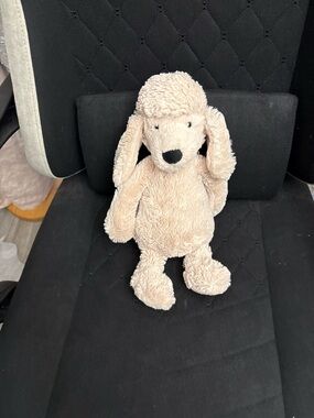 Jellycat Beige Plush Poodle Dog Stuffed Animal